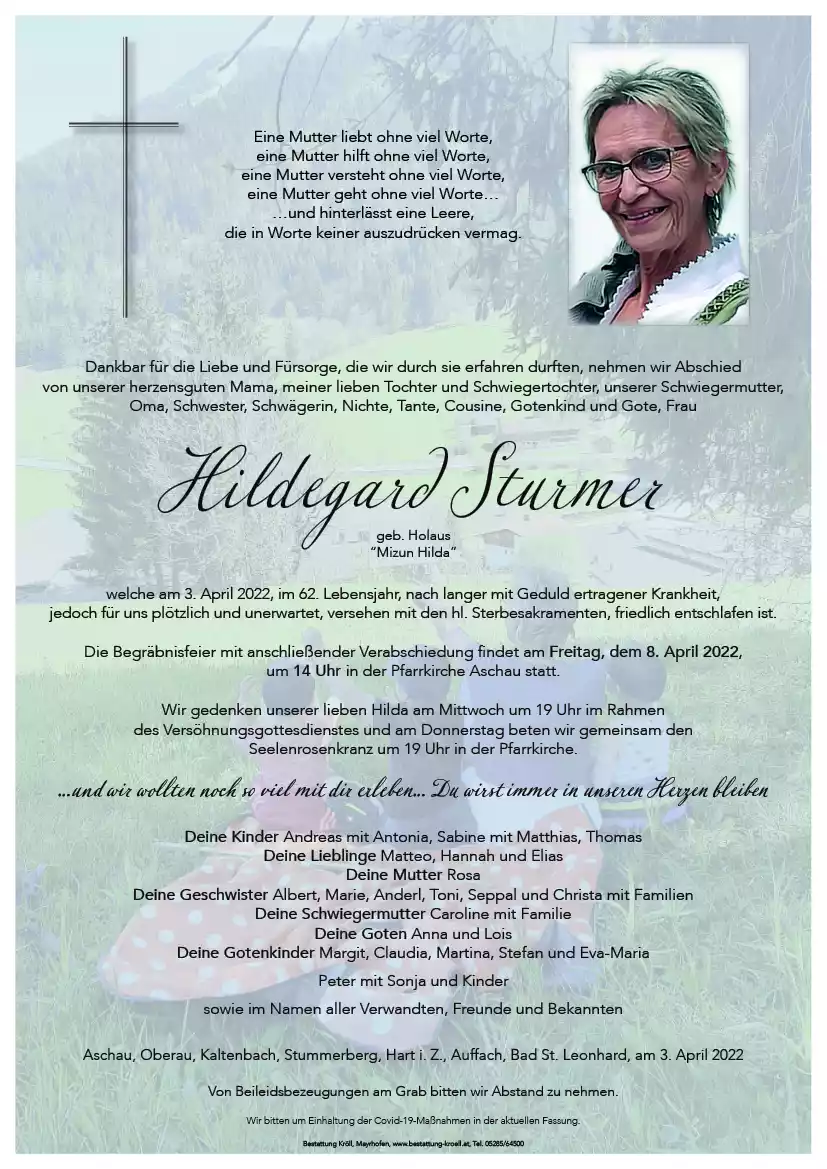 Parte von Hildegard Sturmer